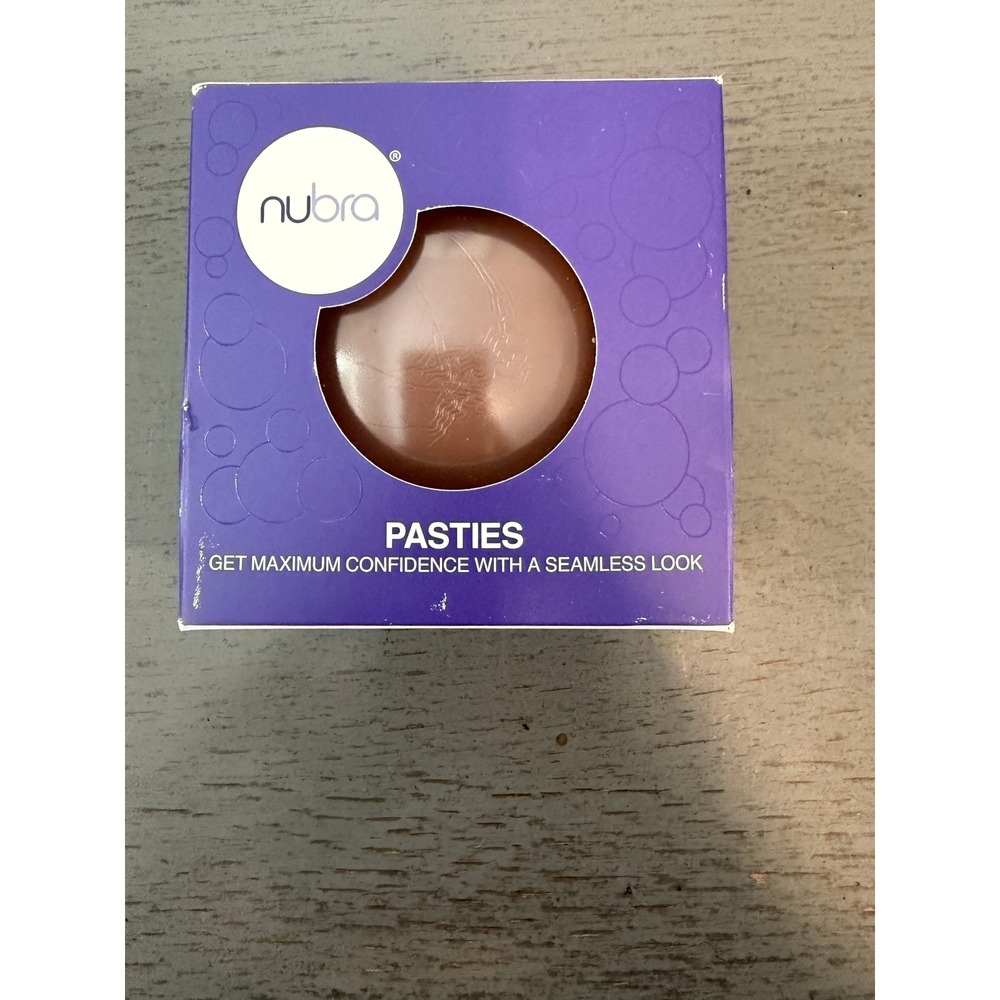 NuBra Pasties Mocha NP147 Small Seamless Silicone Adhesive Petal Covers NIB